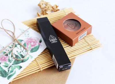 3CE Stylenanda, Mood Recipe Triple Shadow #Swoon + Super Slim Pen Eye Liner #Black ~ Sakurakotoo