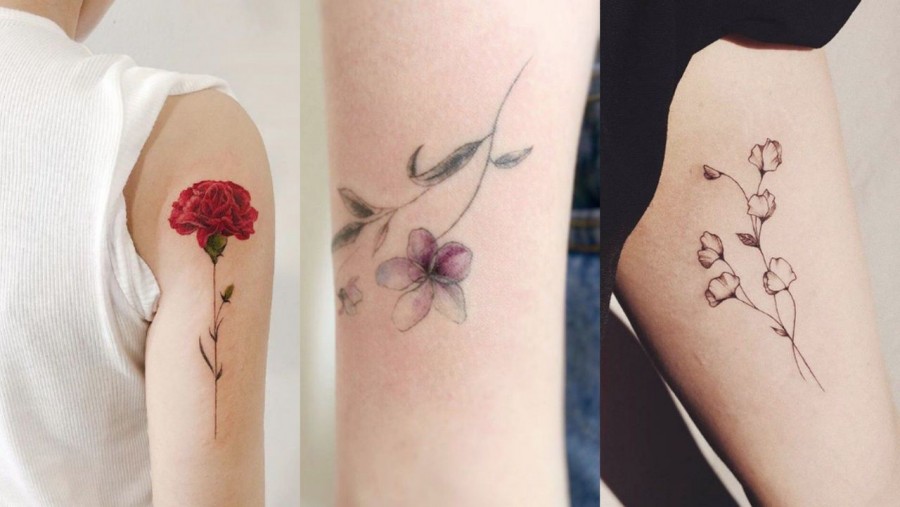 Tatuaże birth flowers: kwiaty a miesiąc urodzenia | Papilot