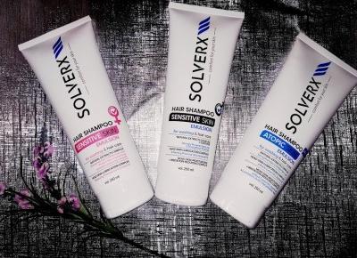 Opinia recenzja szamponów Solverx Sensitive Skin oraz Atopic Skin w postaci emulsji