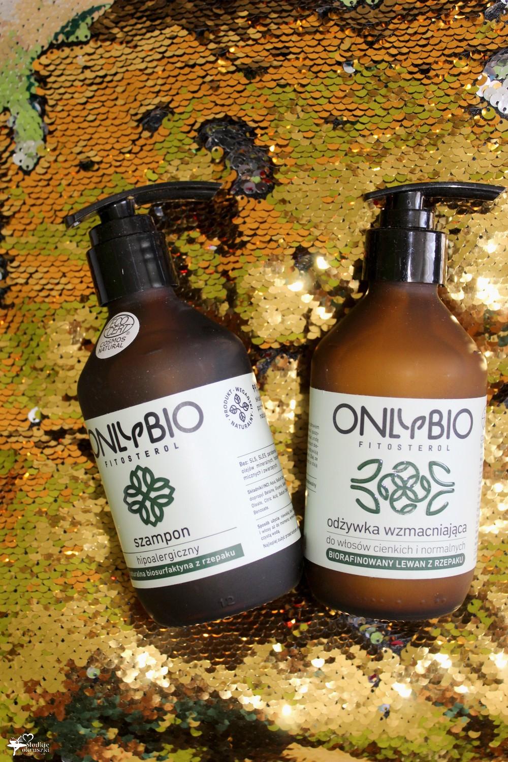 Szampon i odżywka Onlybio – naturale, wegańskie kosmetyki | Słodkie okruszki