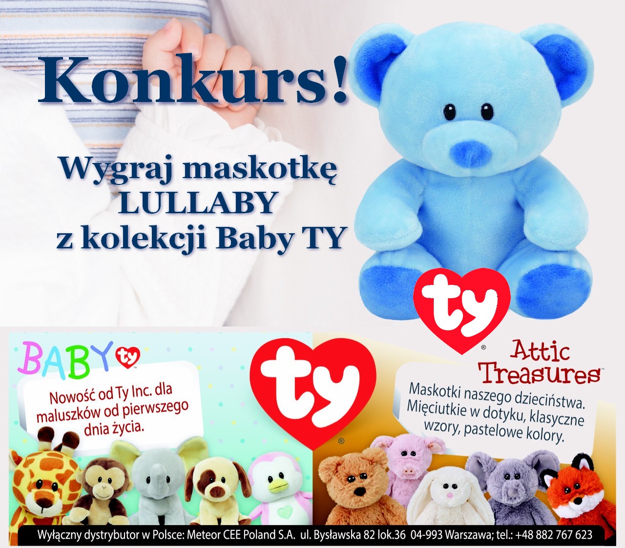 Konkurs! Wygraj maskotkę LULLABY z kolekcji Baby TY | Słodkie okruszki