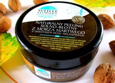 Naturalny peeling solno – błotny z Morza Martwego z dodatkiem oleju arganowego WHITE FLOWER’S