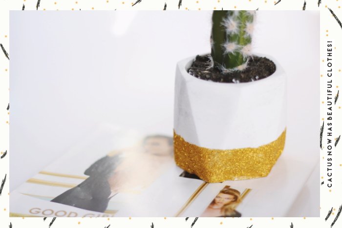 PATRYCJA PIANKOWSKA: DIY: GOLD FLOWERPOT 