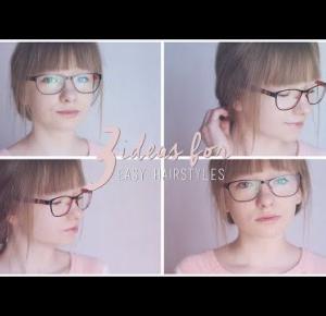 3 IDEAS FOR EASY HAIRSTYLES // pomysły na 3 łatwe fryzury