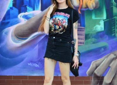 UNCARO: Iron Maiden & Top Shop Moto skirt