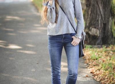 UNCARO: Street Style: Gray sweater 