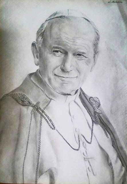 DRAWING JAN PAWEŁ II