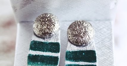 Ważkowa : Diy kolczyki z patyczka po lodzie i guzików 