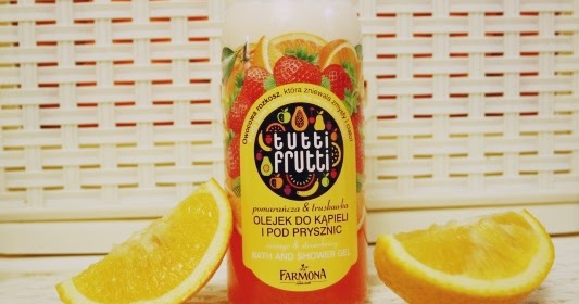 Ważkowa : Tutti Frutti olejek do kąpieli i pod prysznic Pomarańcza i Truskawka