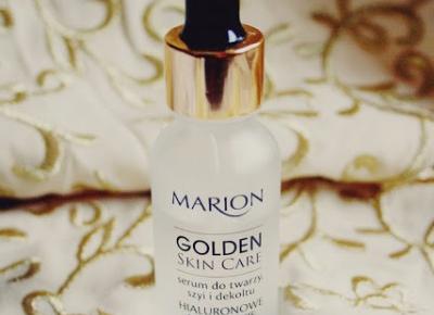 Ważkowa : ,,Golden Skin Care'' serum do twarzy, szyi i dekoltu firmy Marion  
