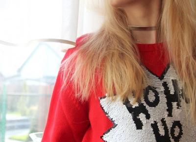 RED SWEATER - Weronike