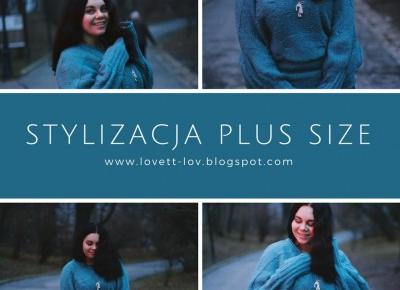 Stylizacja Plus Size - Szeroki Sweter - Lovett Lov