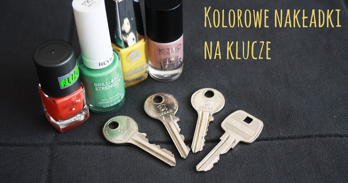 DIY - kolorowe nakładki na klucze