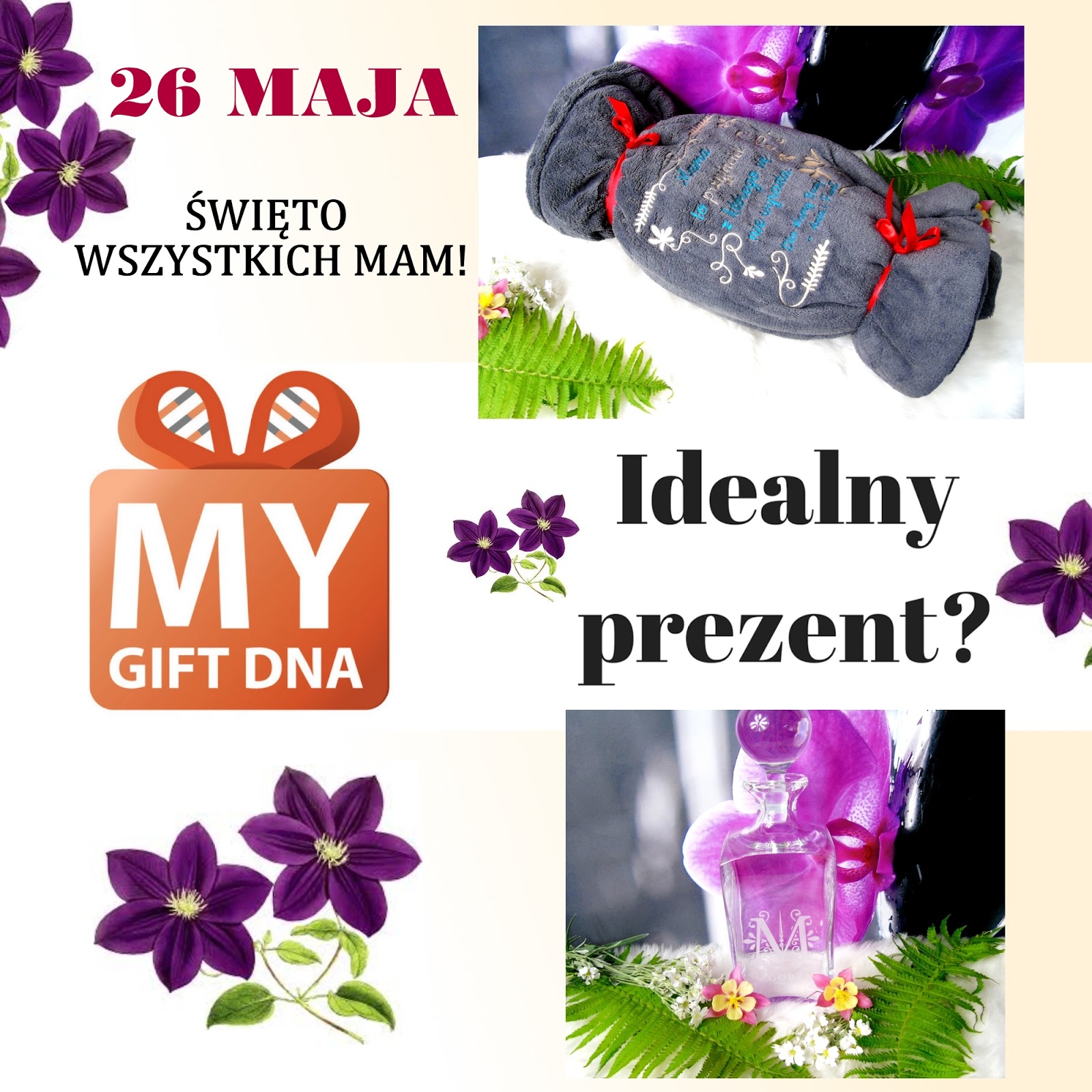 Blog testerski: 26 MAJA z MyGiftDNA- Bo ja mam idealne prezenty dla mam!