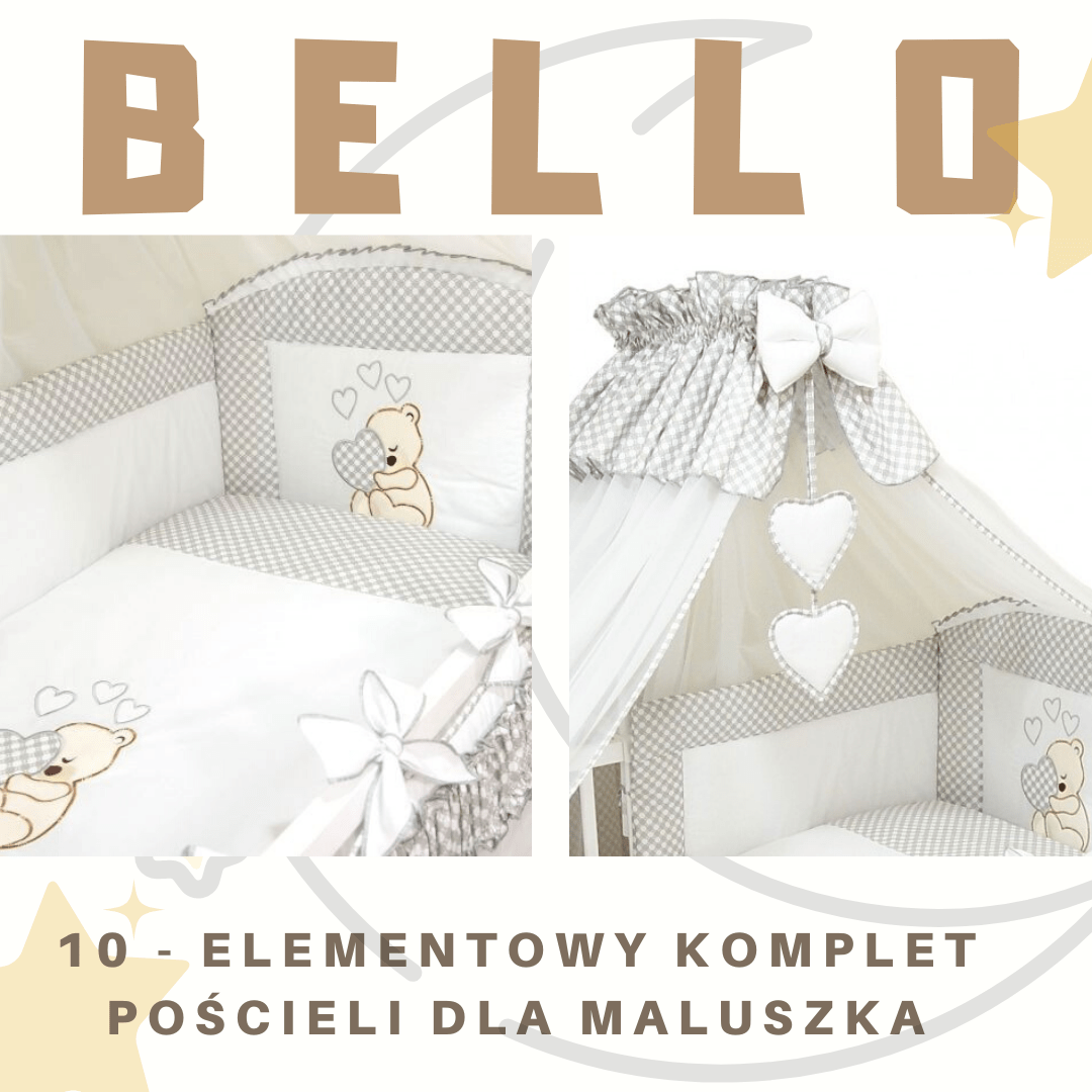 BLOG TESTERSKI: 10 - elementowy komplet pościeli dla maluszka od BELLO - wygoda i piękno warte swojej ceny!