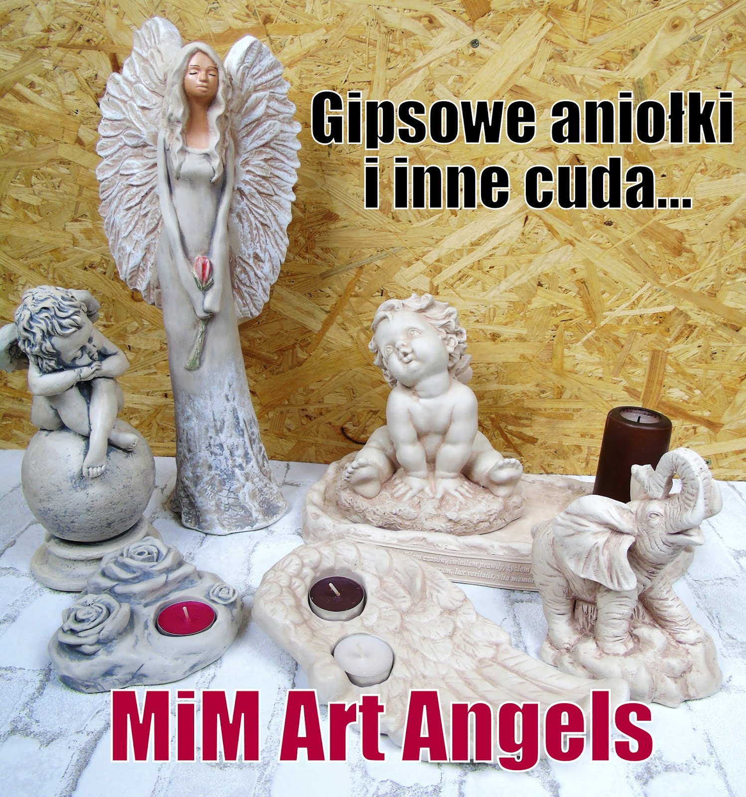 Blog testerski: Gipsowe anioÅki i inne cuda - MIM ART ANGELS