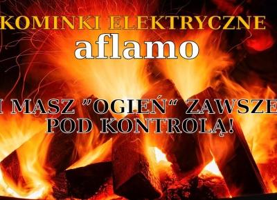 BLOG TESTERSKI: KOMINKI ELEKTRYCZNE AFLAMO - I MASZ "OGIEŃ" ZAWSZE POD KONTROLĄ!