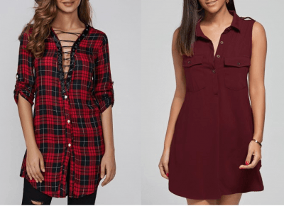 Blog testerski: RED SHIRT DRESS w ROSEGAL - czyli to, co kobiety kochajÄ najbardziej ;)