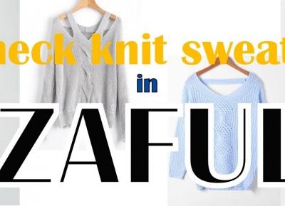 Blog testerski: V neck knit sweaters from ZAFUL - Czas na jesienne zakupy ;) 