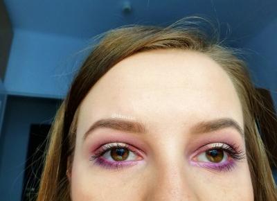 Purple halo eye makeup - In my world
