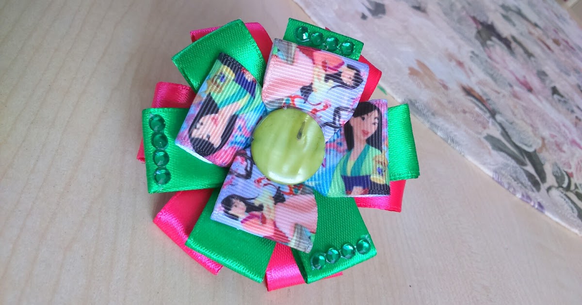 Uszyj to - rękodzieło DIY handmade: Mulan - wstążkowa gumka do włosów