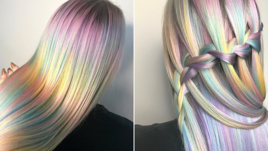 Light rainbow hair: nowy trend w koloryzacji włosów