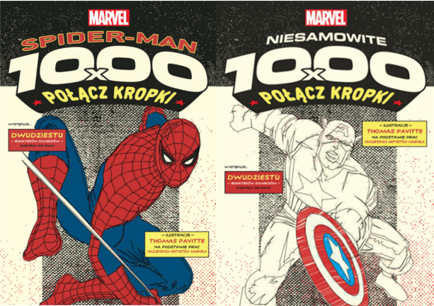RECENZJA | Niesamowite 1000x połącz kropki. Superbohaterowie Marvela | 1000x połącz kropki. Spider-Man Thomas Pavitte – Zaczytany w Książkach