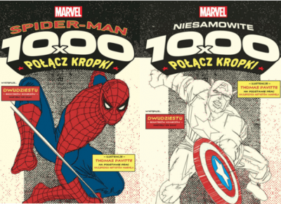 RECENZJA | Niesamowite 1000x połącz kropki. Superbohaterowie Marvela | 1000x połącz kropki. Spider-Man Thomas Pavitte – Zaczytany w Książkach