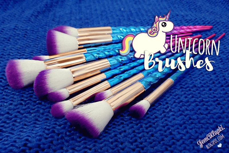 Unicorn Brushes Aliexpress - recenzja - ZjemCiKlapki blog