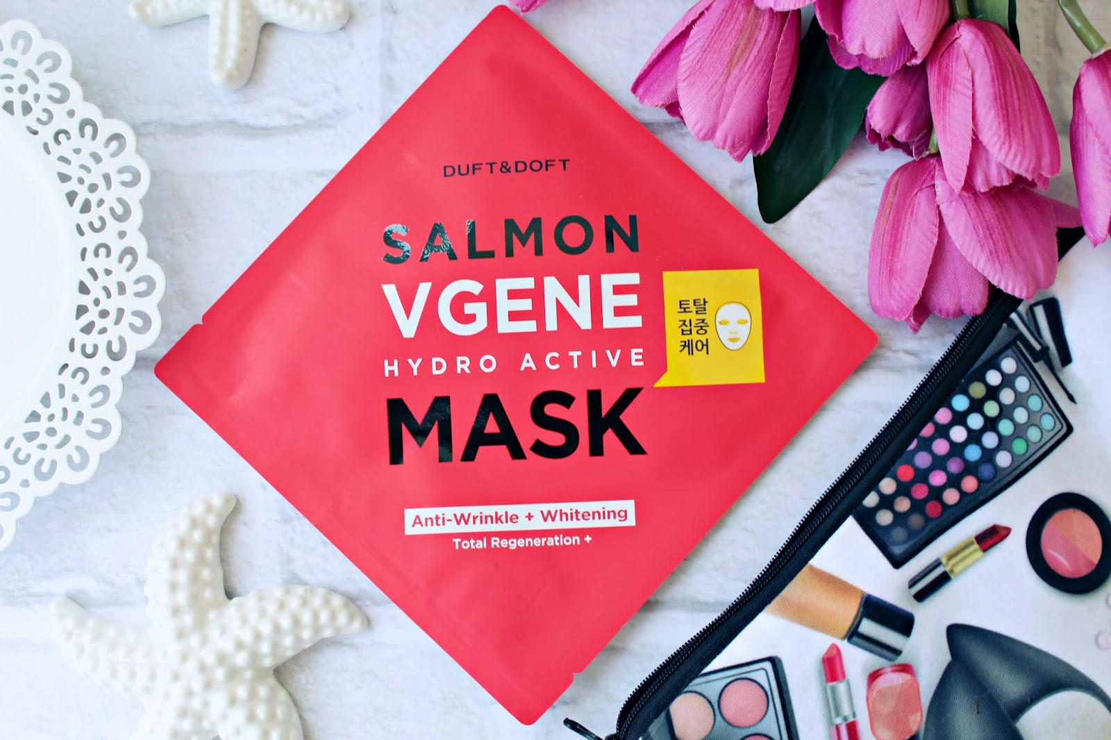 Odmładzająca maska w płachcie Salmon Vgene Hydro Active Mask Duft & Doft - HIT W KOREAŃSKIEJ PIELĘGNACJI! | Zuzka Pisze