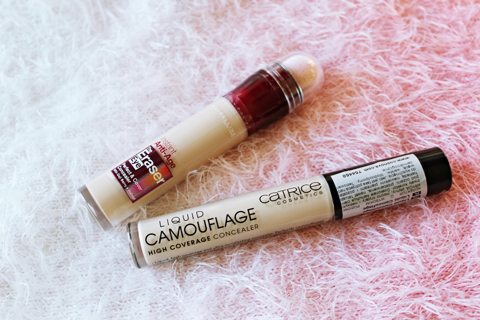 Maybelline Eraser Eye contra CATRICE Camouflage | Zuzka Pisze