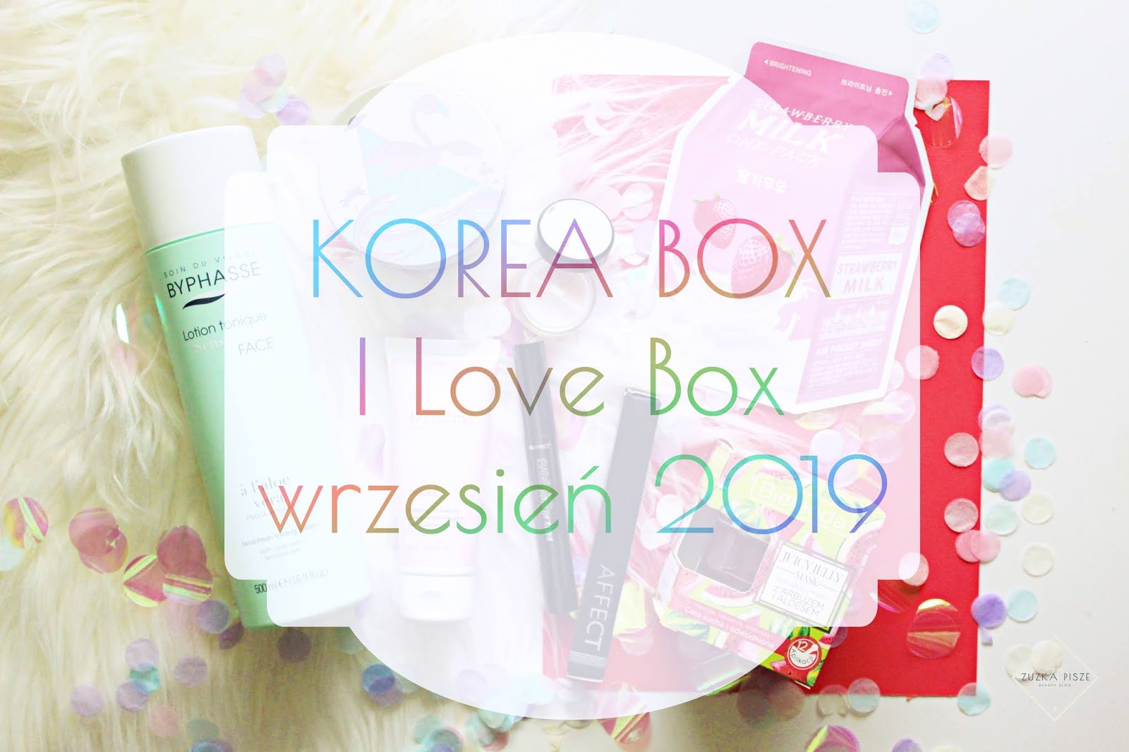 KOREA BOX - I Love Box - wrzesień 2019 - unboxing | Zuzka Pisze