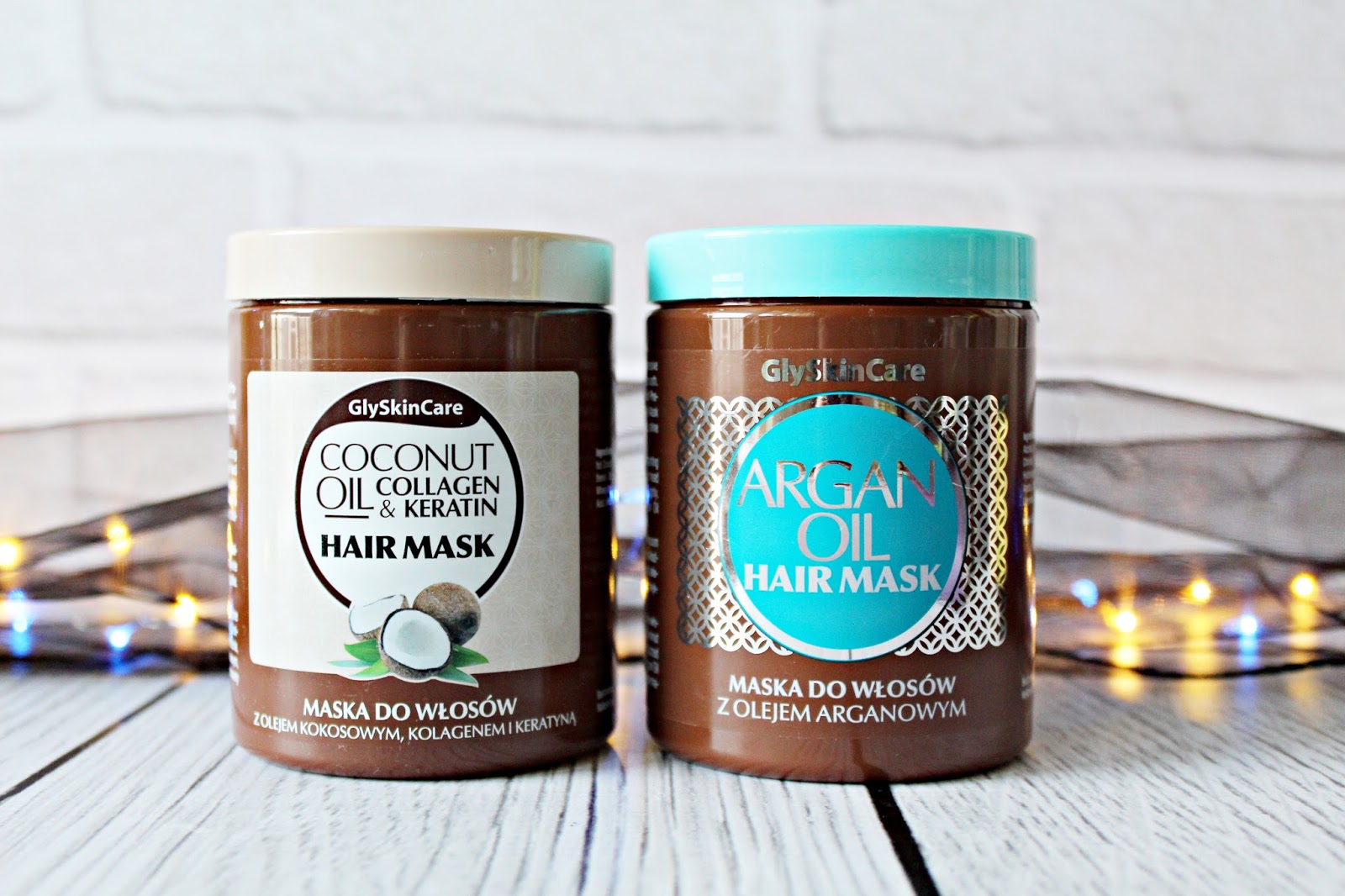 COCONUT OIL COLLAGEN & KERATIN HAIR MASK / ARGAN OIL HAIR MASK - GlySkinCare | Zuzka Pisze