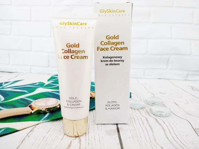 GLYSKINCARE Gold Collagen Krem do twarzy ze złotem i kawiorem - RECENZJA - ZuzkaPisze