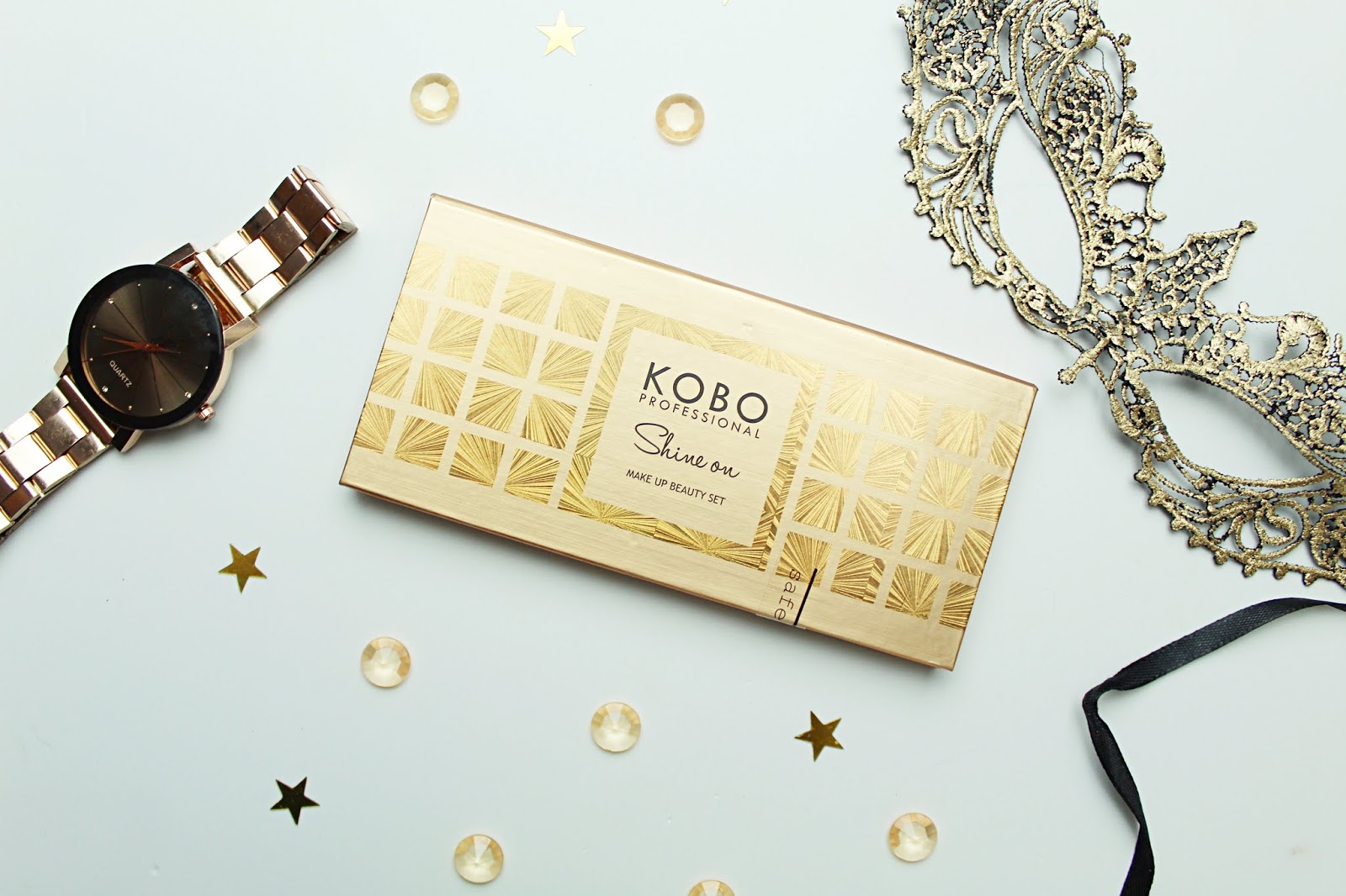 KOBO Professional SHINE ON Makeup Beauty Set - Paleta 6 cieni do powiek z rozświetlaczem | Zuzka Pisze