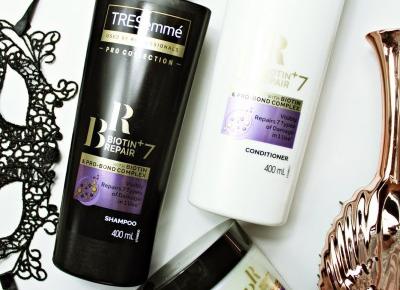 TRESEMMÉ BIOTIN+ REPAIR 7 - Maska, odżywka i szampon do włosów | Zuzka Pisze