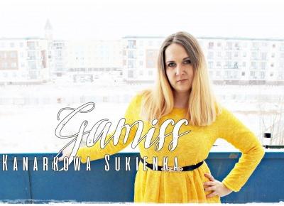 Kanarkowa sukienka i szpilki ombre - GAMISS | Zuzka Pisze