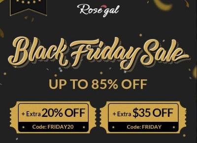 ROSEGAL BLACK FRIDAY SALES / Czarny piątek i wyprzedaże w ROSEGAL + kody rabatowe